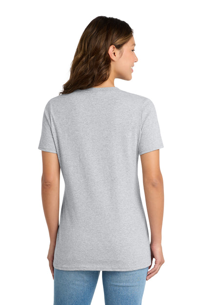 Custom Embroidered Port & Co T-Shirts  in Ash