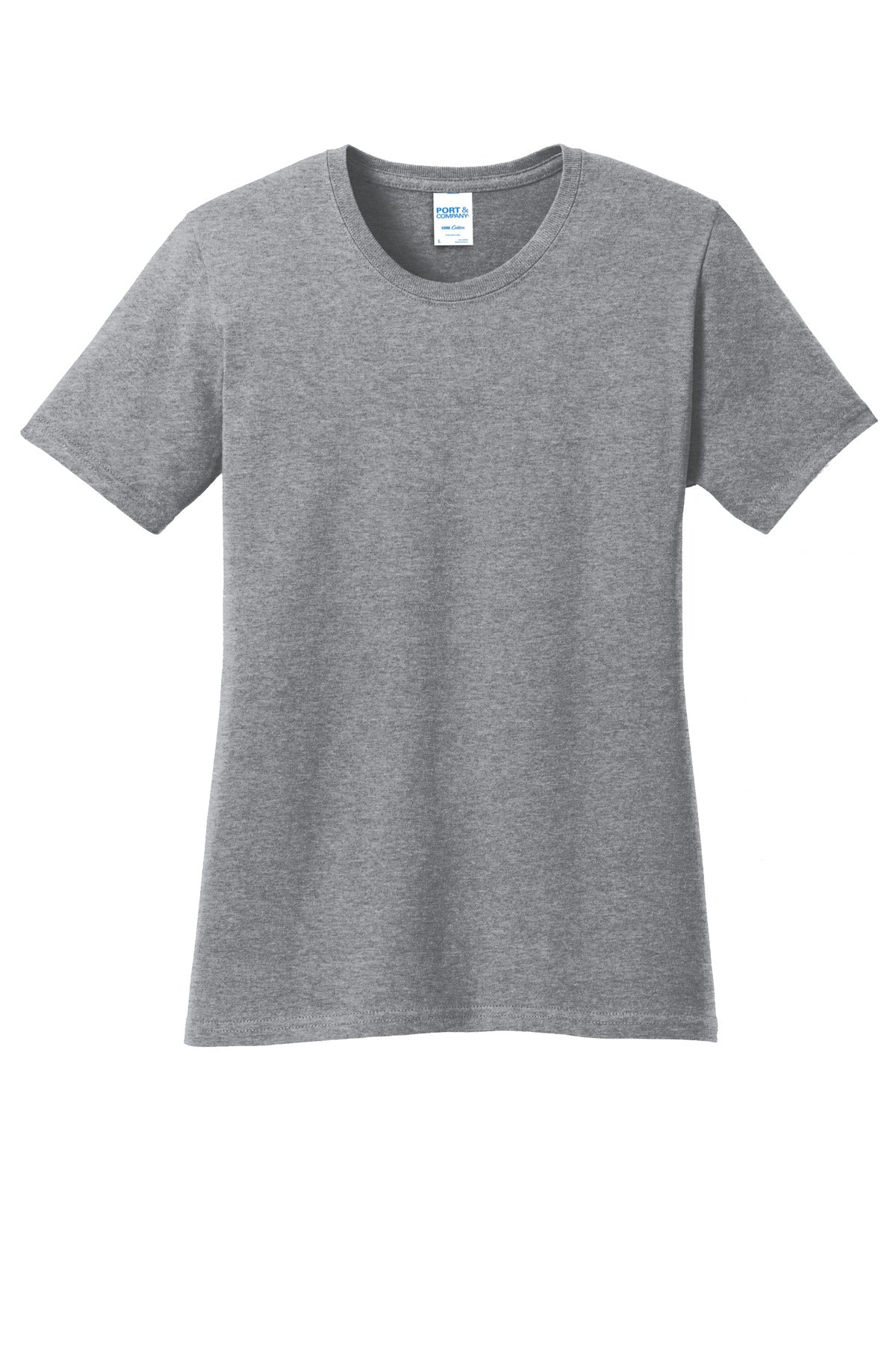 Custom Embroidered Port & Co T-Shirts  in Athletic Heather