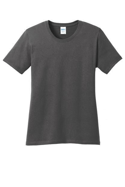 Custom Embroidered Port & Co T-Shirts  in Charcoal