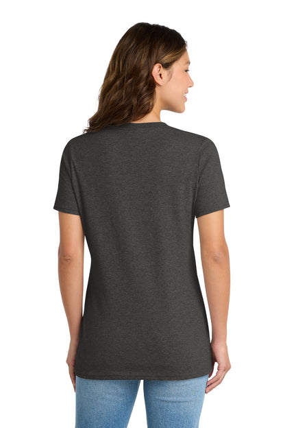 Custom Embroidered Port & Co T-Shirts  in Dark Heather Grey