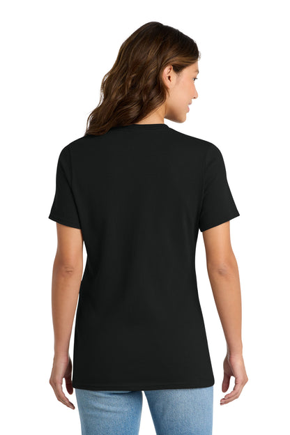 Custom Embroidered Port & Co T-Shirts  in Jet Black