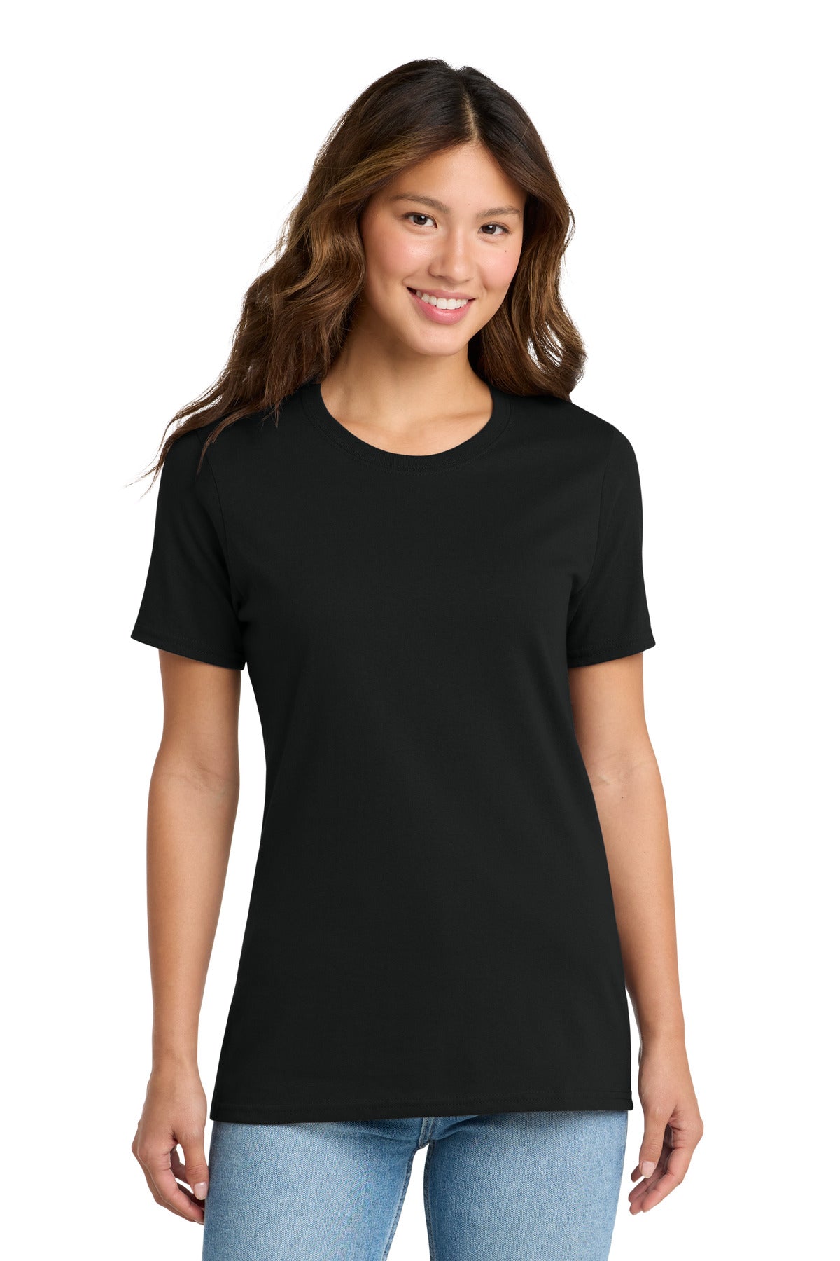 Custom Embroidered Port & Co T-Shirts  in Jet Black