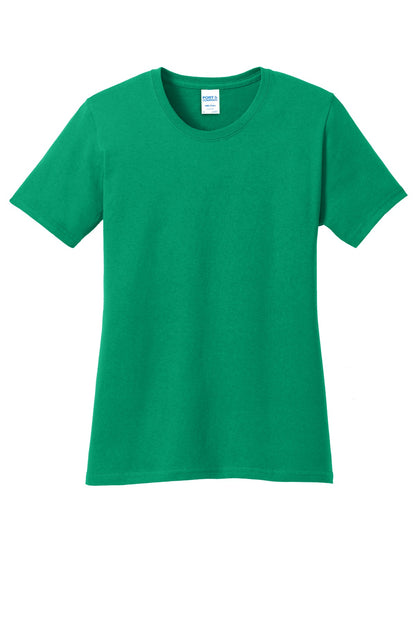 Custom Embroidered Port & Co T-Shirts  in Kelly