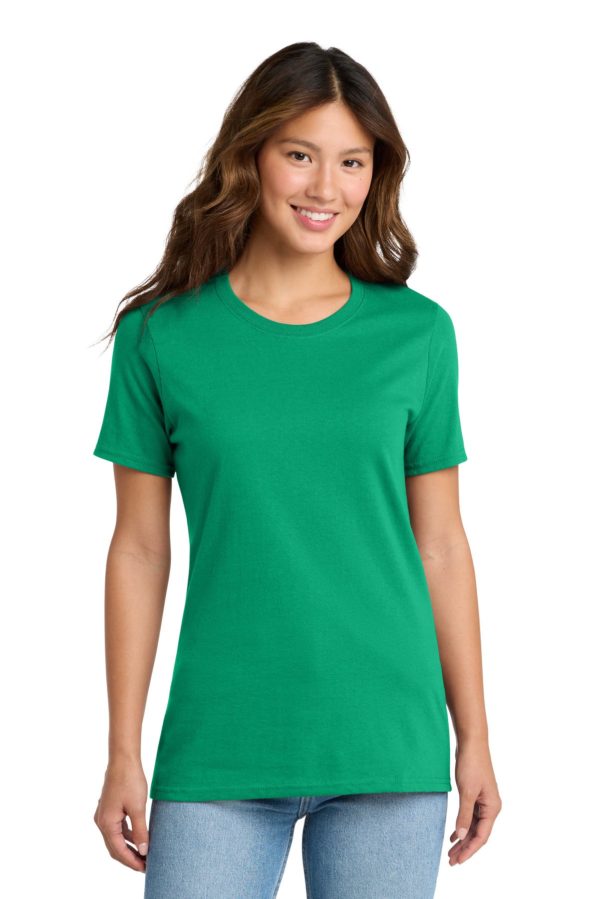 Custom Embroidered Port & Co T-Shirts  in Kelly