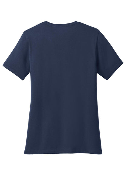 Custom Embroidered Port & Co T-Shirts  in Navy