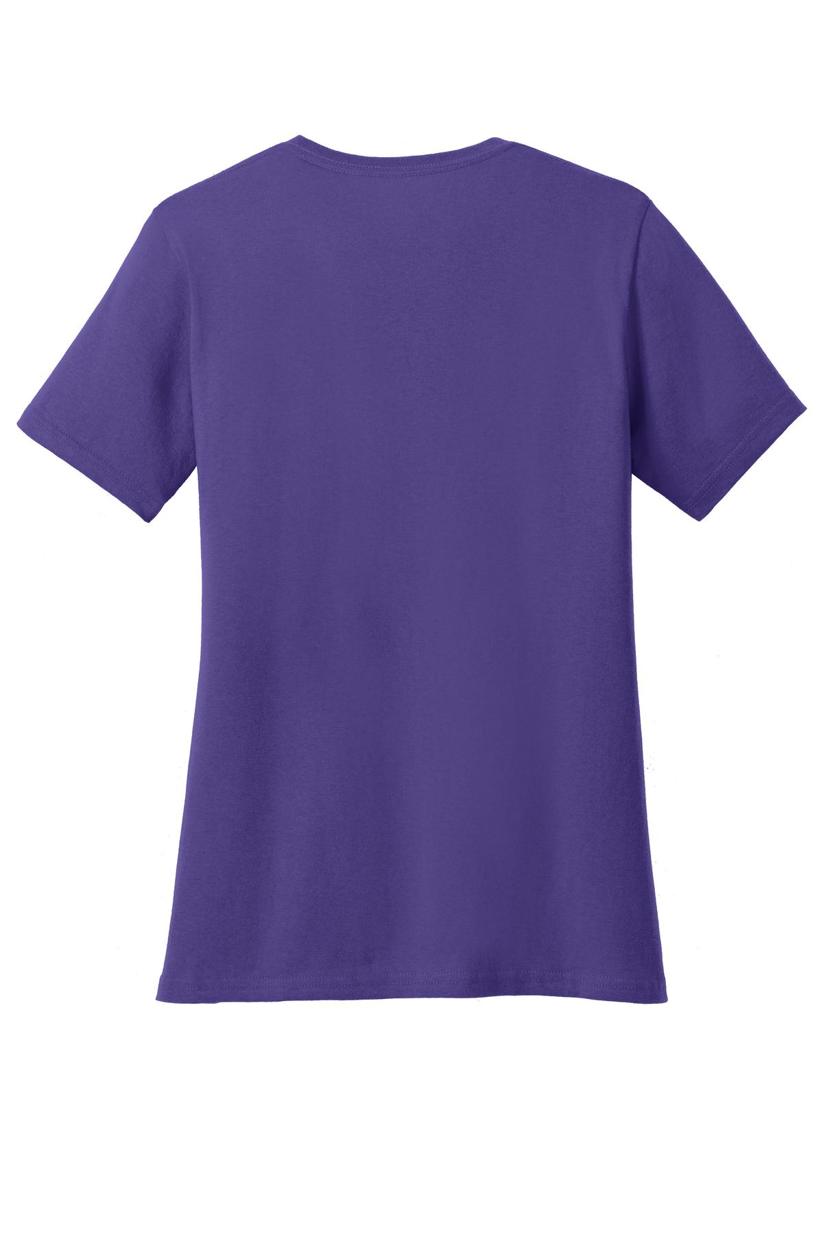 Custom Embroidered Port & Co T-Shirts  in Purple
