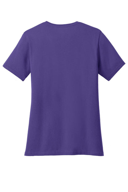 Custom Embroidered Port & Co T-Shirts  in Purple