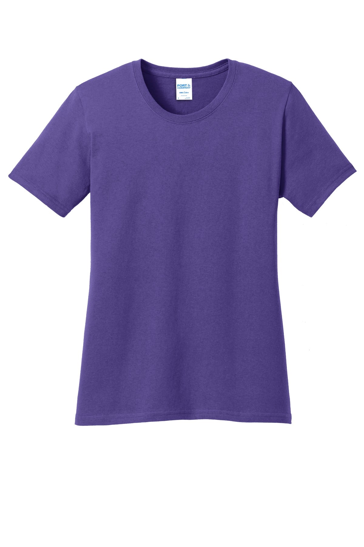 Custom Embroidered Port & Co T-Shirts  in Purple