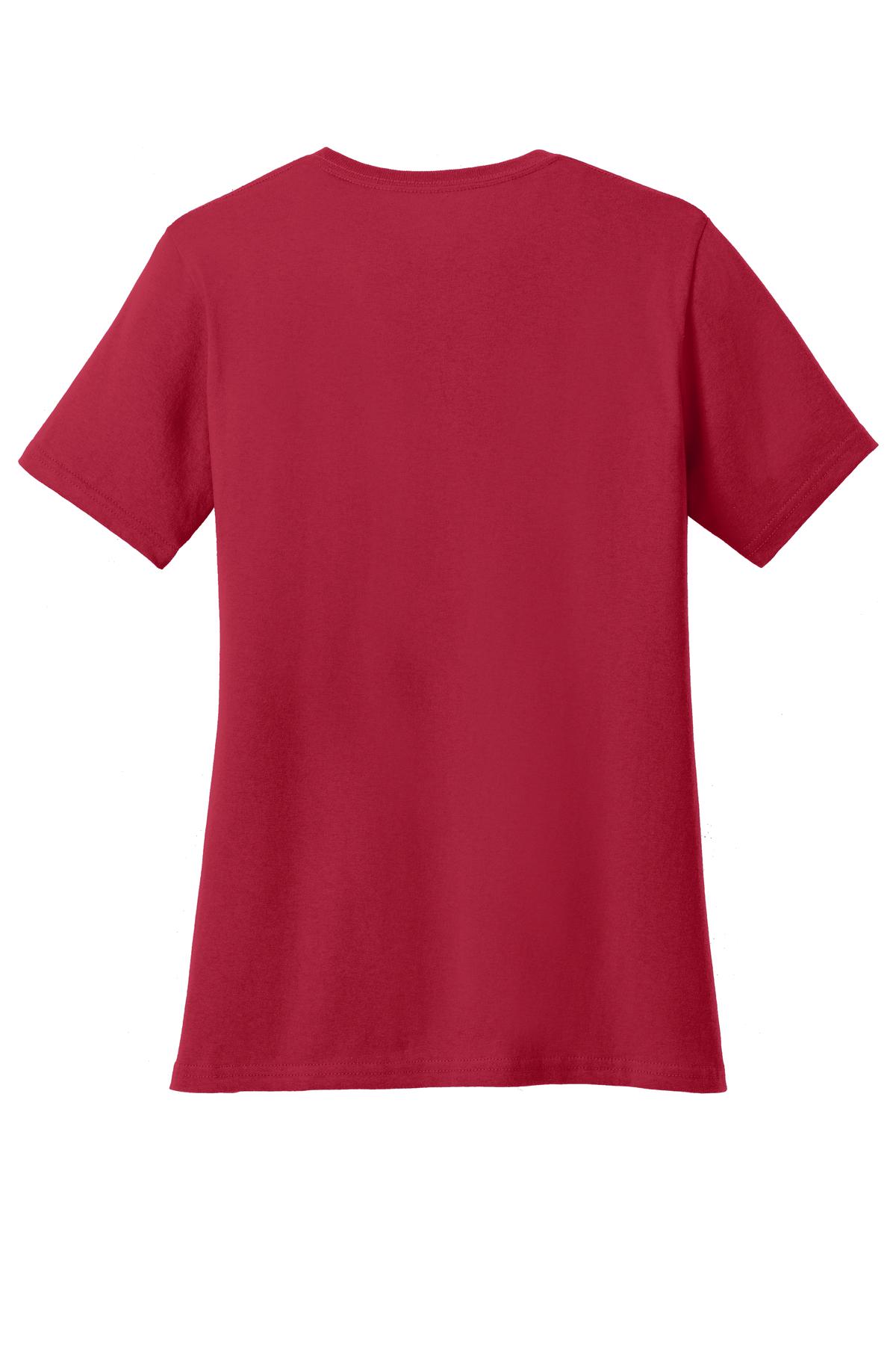 Custom Embroidered Port & Co T-Shirts  in Red