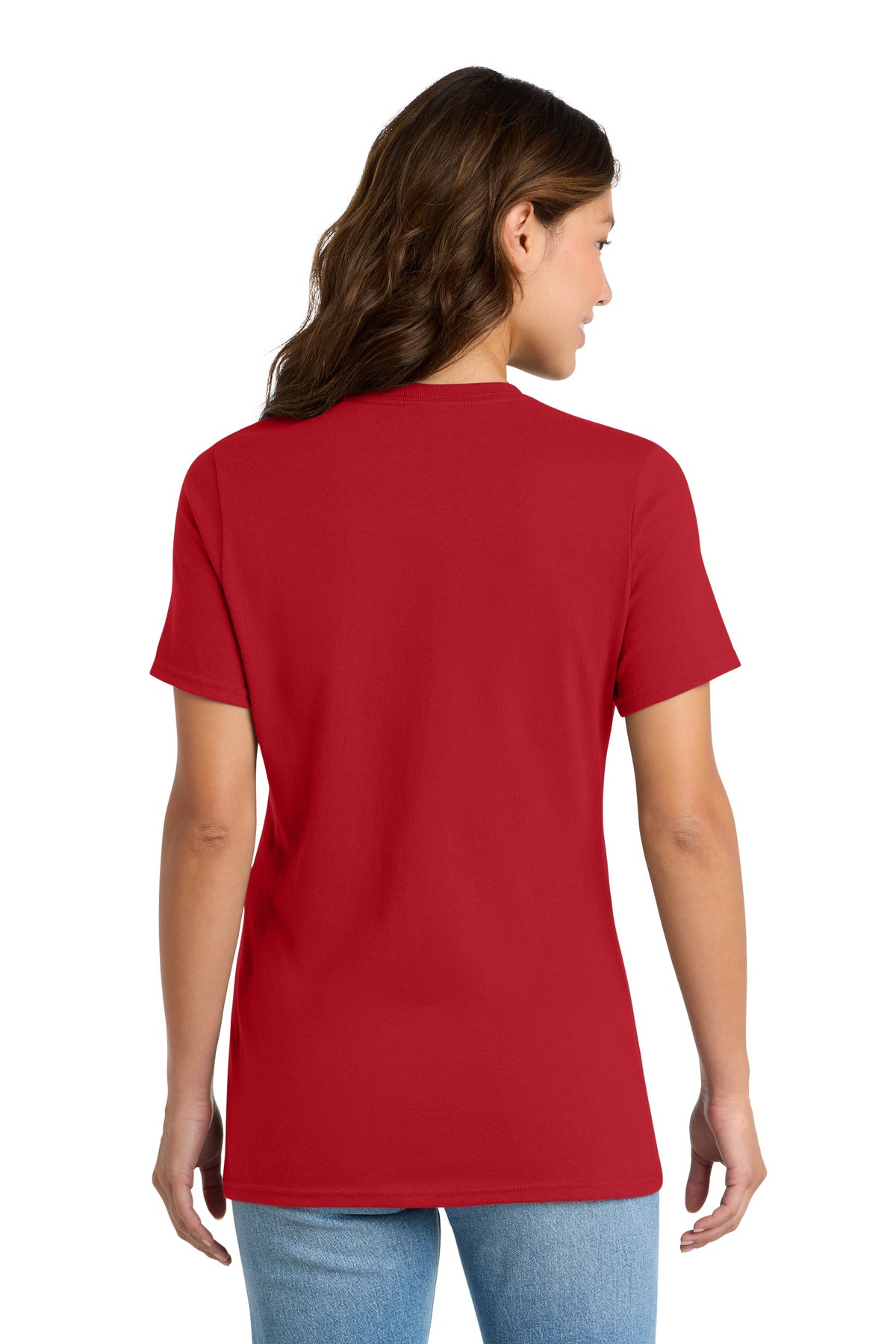 Custom Embroidered Port & Co T-Shirts  in Red