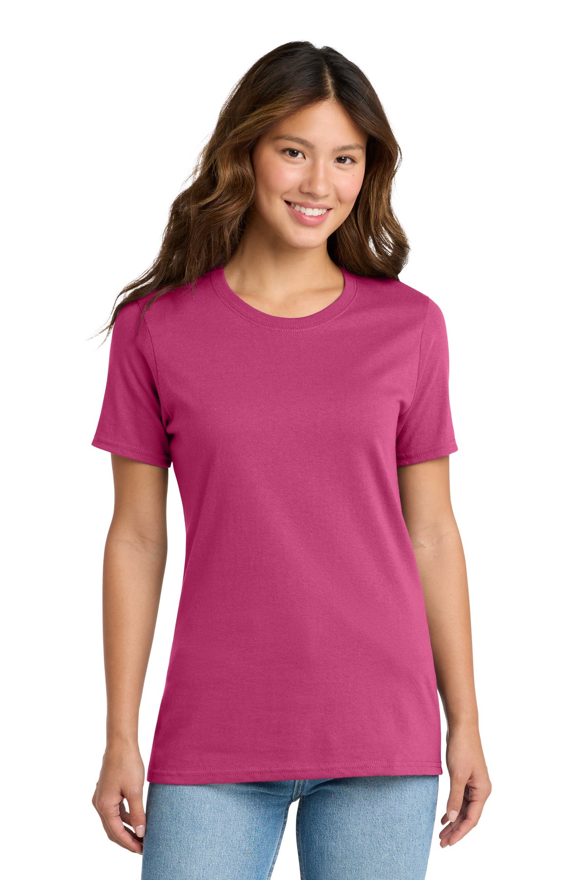 Custom Embroidered Port & Co T-Shirts  in Sangria