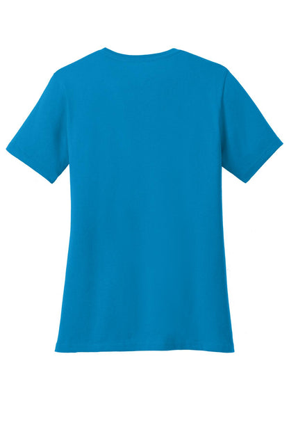 Custom Embroidered Port & Co T-Shirts  in Sapphire