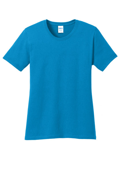 Custom Embroidered Port & Co T-Shirts  in Sapphire