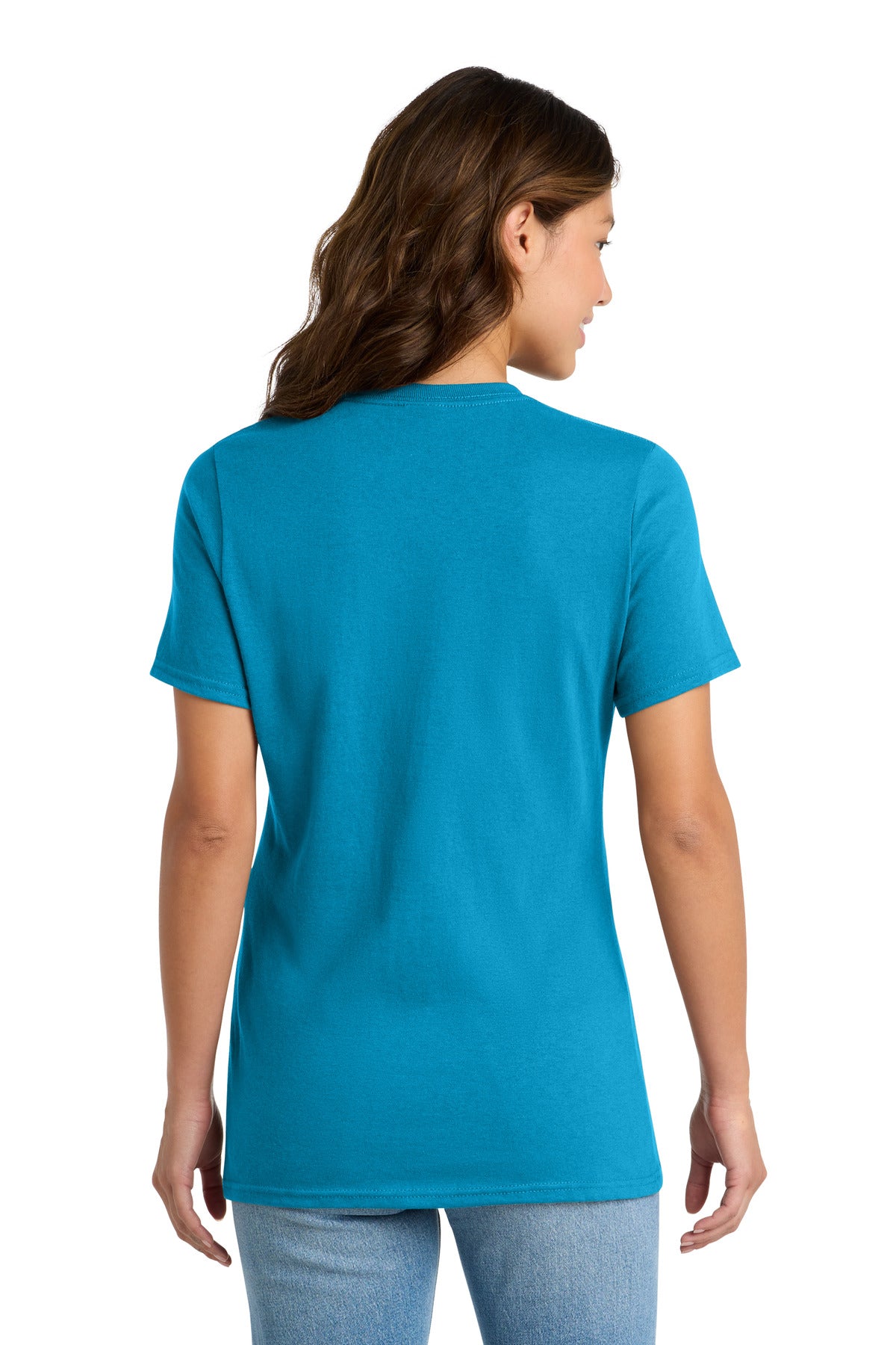 Custom Embroidered Port & Co T-Shirts  in Sapphire