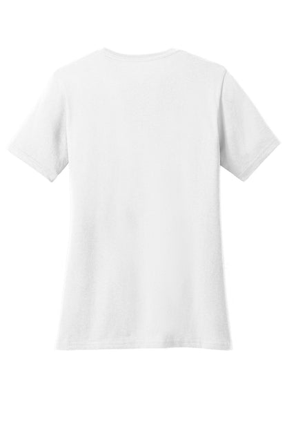 Custom Embroidered Port & Co T-Shirts  in White