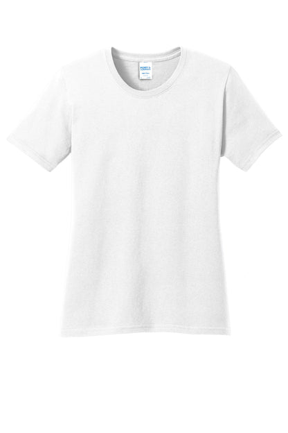 Custom Embroidered Port & Co T-Shirts  in White