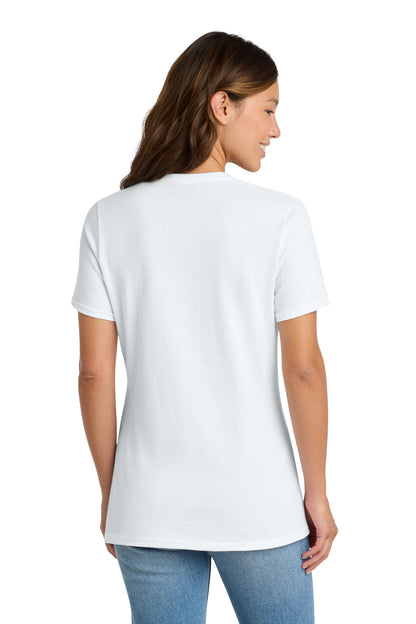 Custom Embroidered Port & Co T-Shirts  in White