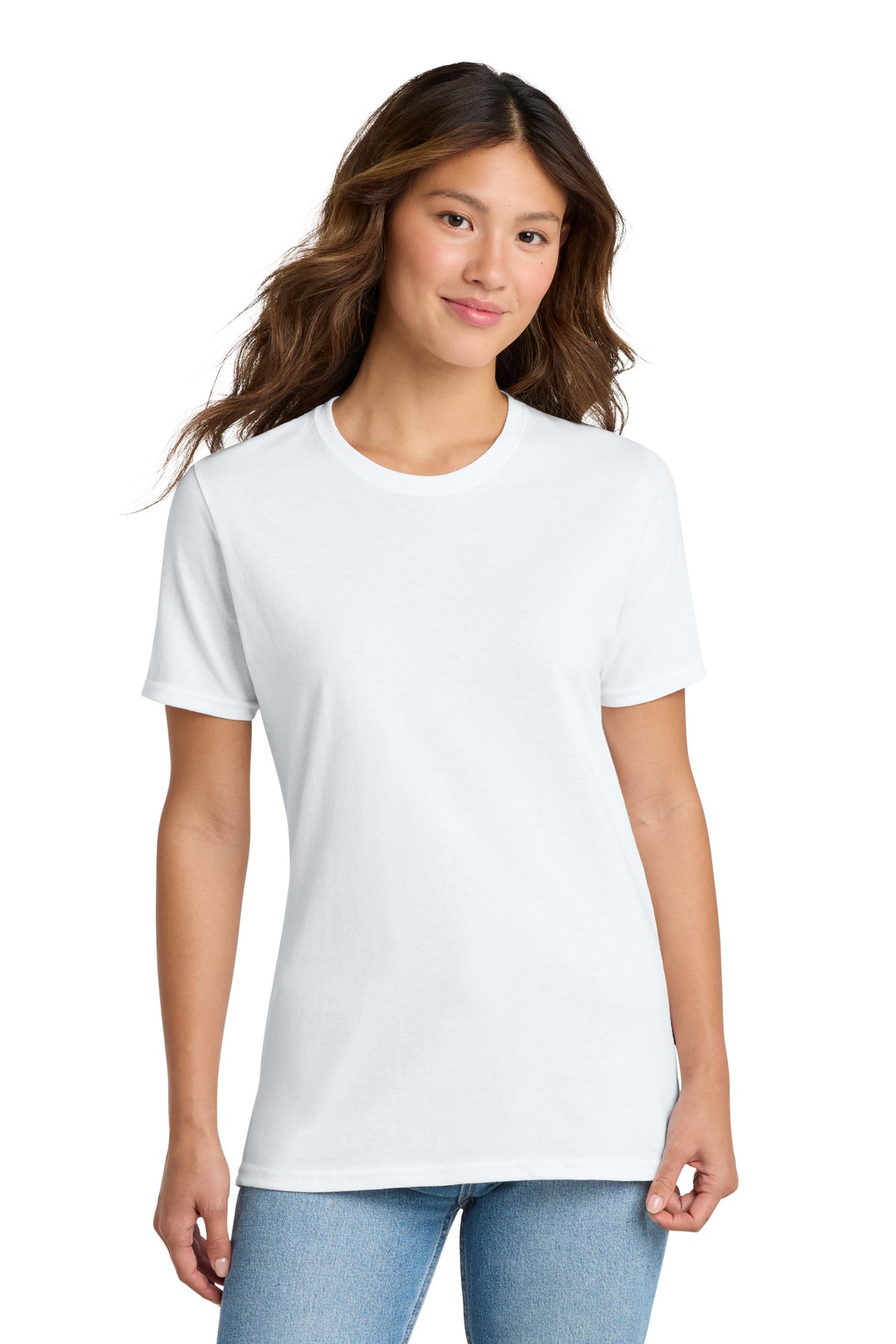 Custom Embroidered Port & Co T-Shirts  in White