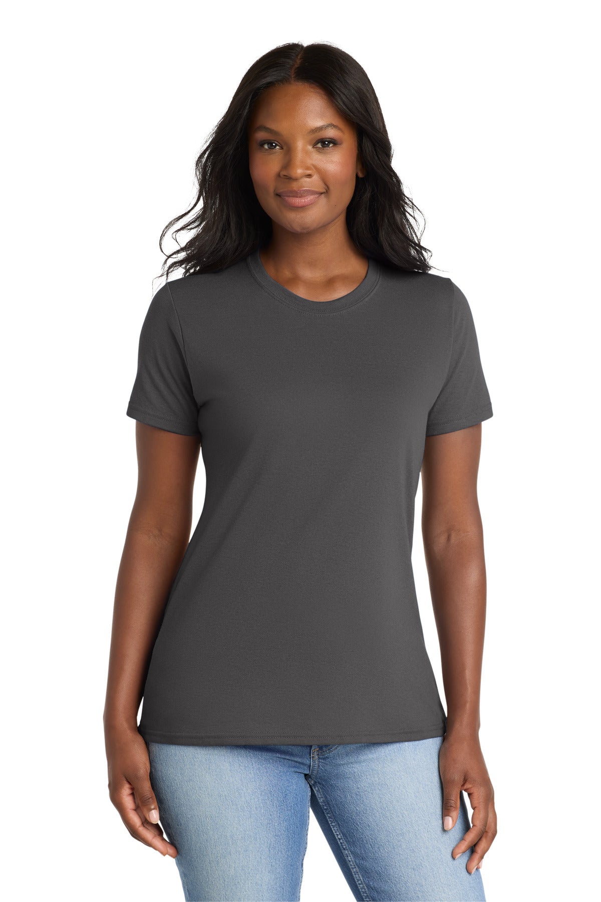 Custom Embroidered Port & Co Clothing in Charcoal