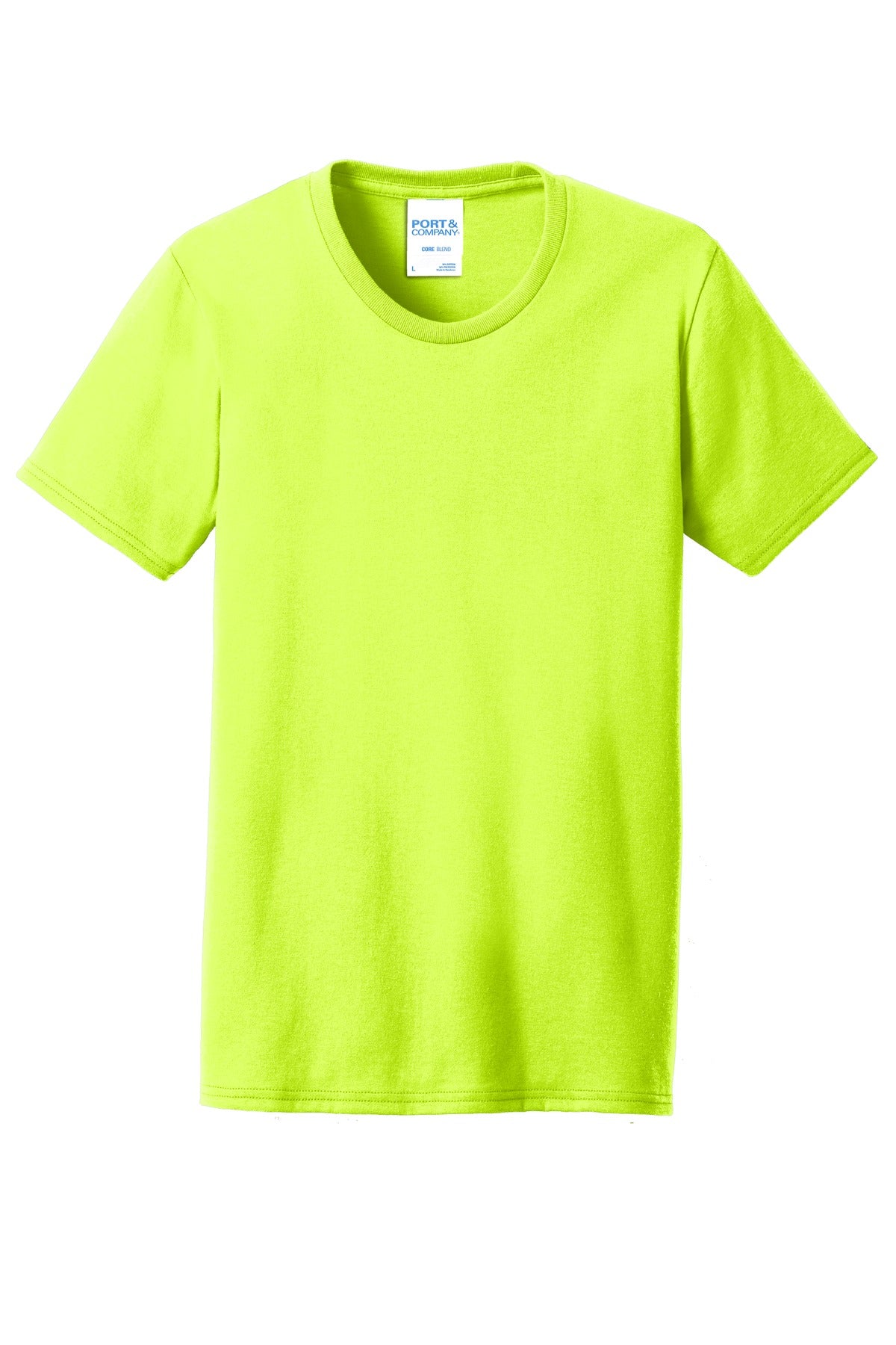 Custom Embroidered Port & Co Clothing in Safety Green