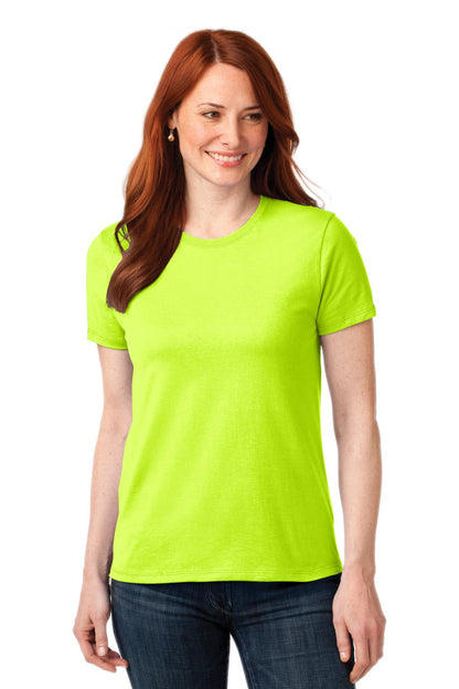 Custom Embroidered Port & Co Clothing in Safety Green