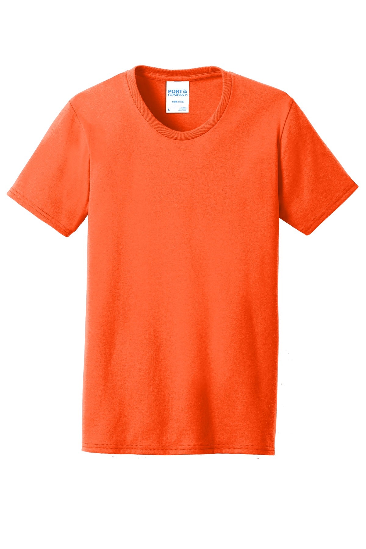 Custom Embroidered Port & Co Clothing in Safety Orange