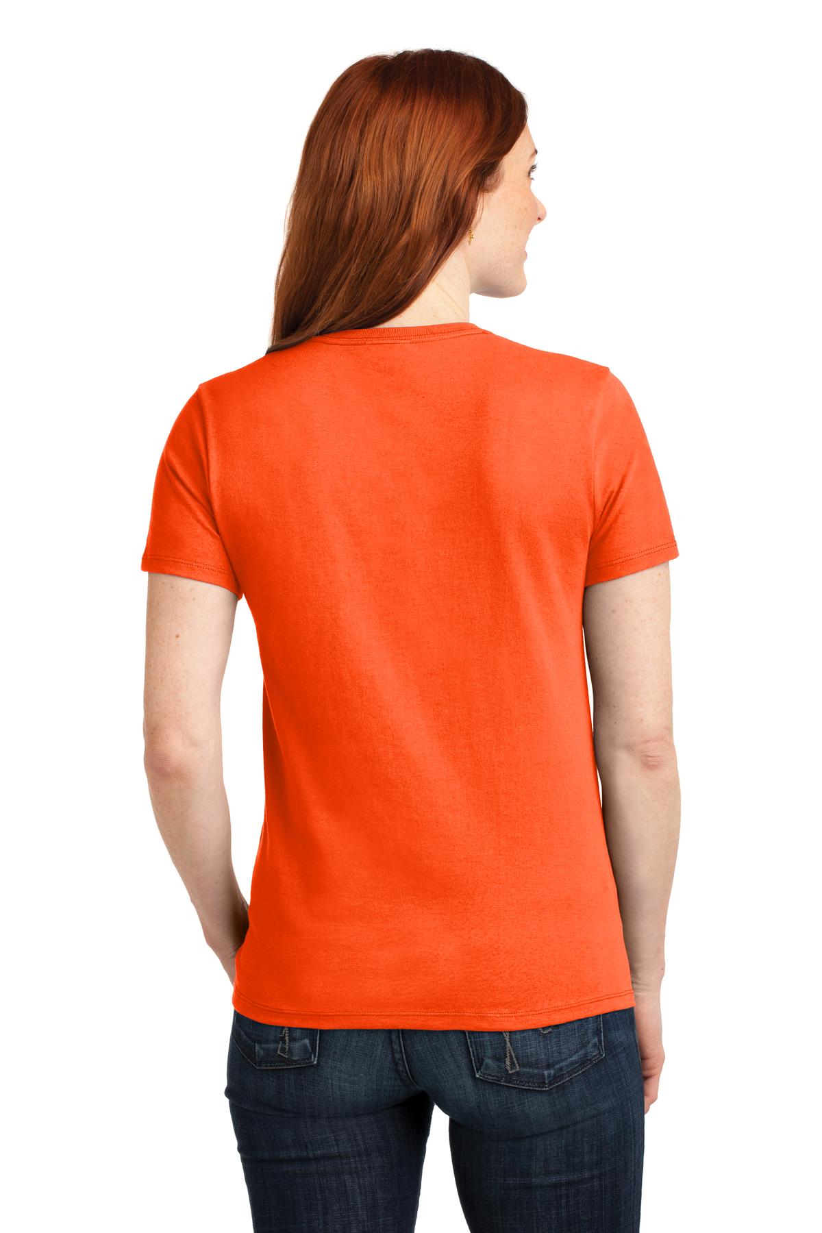 Custom Embroidered Port & Co Clothing in Safety Orange
