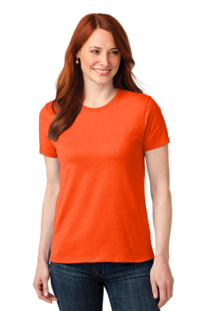 Custom Embroidered Port & Co Clothing in Safety Orange