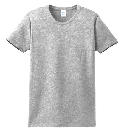 Custom Embroidered Port & Co T-Shirts  in Ash