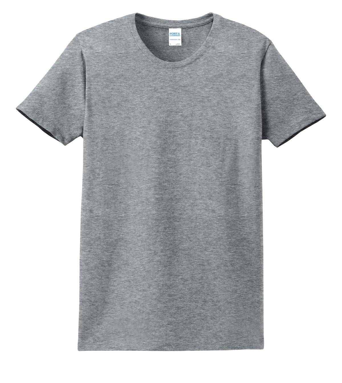 Custom Embroidered Port & Co T-Shirts  in Athletic Heather