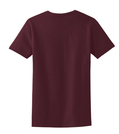 Custom Embroidered Port & Co T-Shirts  in Athletic Maroon