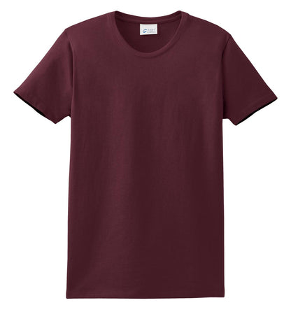 Custom Embroidered Port & Co T-Shirts  in Athletic Maroon