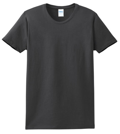 Custom Embroidered Port & Co T-Shirts  in Charcoal
