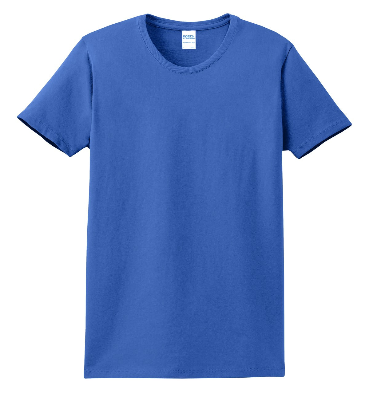 Custom Embroidered Port & Co T-Shirts  in Royal