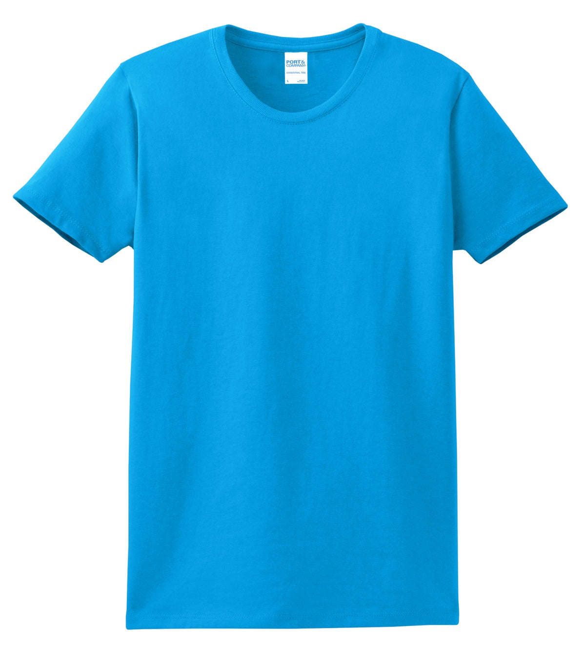 Custom Embroidered Port & Co T-Shirts  in Sapphire