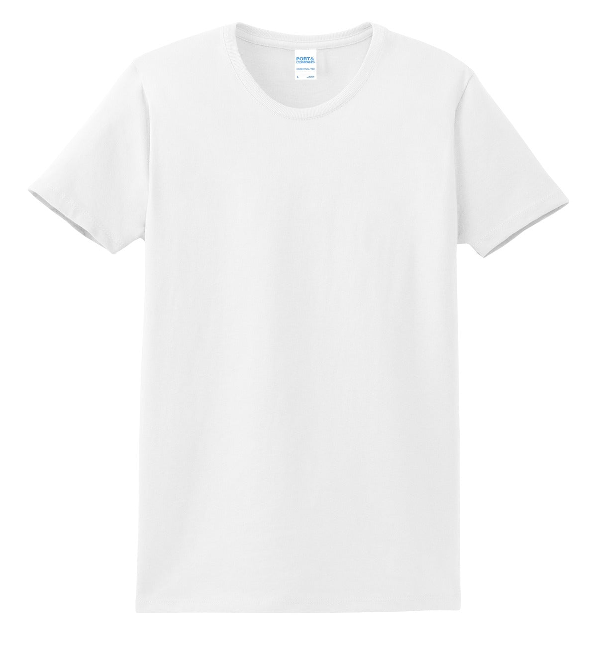 Custom Embroidered Port & Co T-Shirts  in White