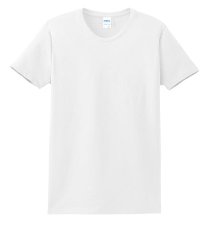 Custom Embroidered Port & Co T-Shirts  in White