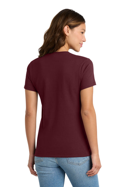 Custom Embroidered Port & Co T-Shirts  in Athletic Maroon
