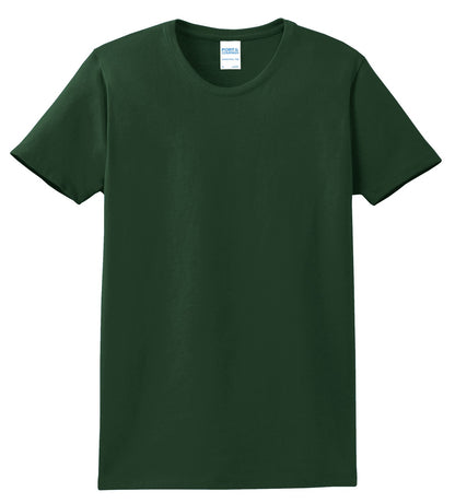 Custom Embroidered Port & Co T-Shirts  in Dark Green