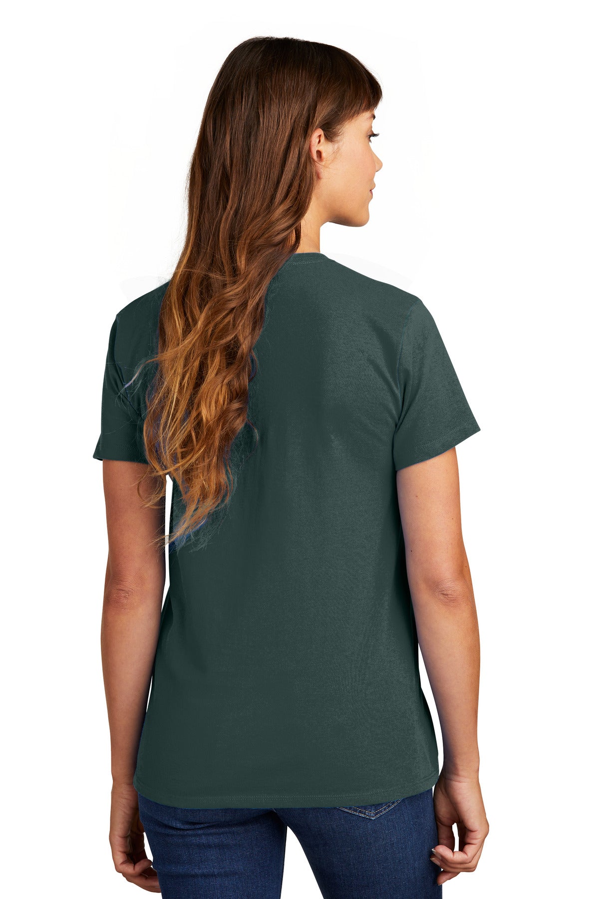 Custom Embroidered Port & Co T-Shirts  in Dark Green