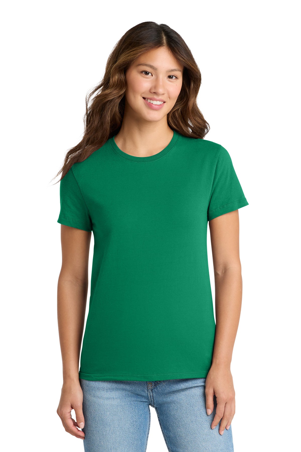 Custom Embroidered Port & Co T-Shirts  in Kelly