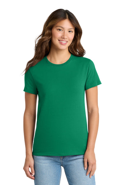 Custom Embroidered Port & Co T-Shirts  in Kelly