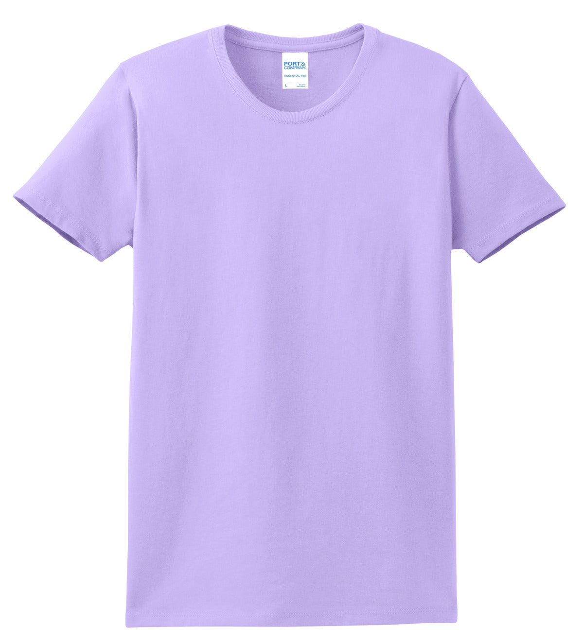 Custom Embroidered Port & Co T-Shirts  in Lavender