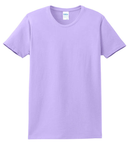 Custom Embroidered Port & Co T-Shirts  in Lavender