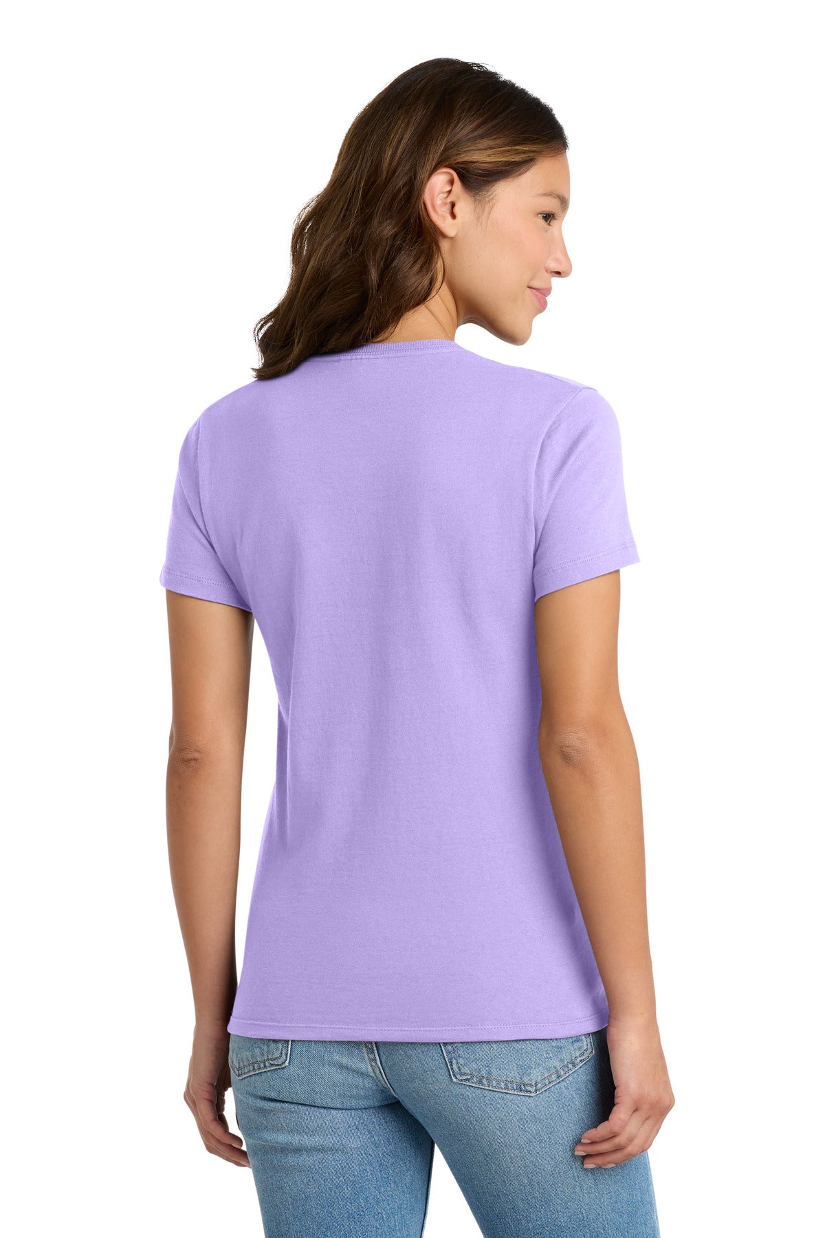 Custom Embroidered Port & Co T-Shirts  in Lavender