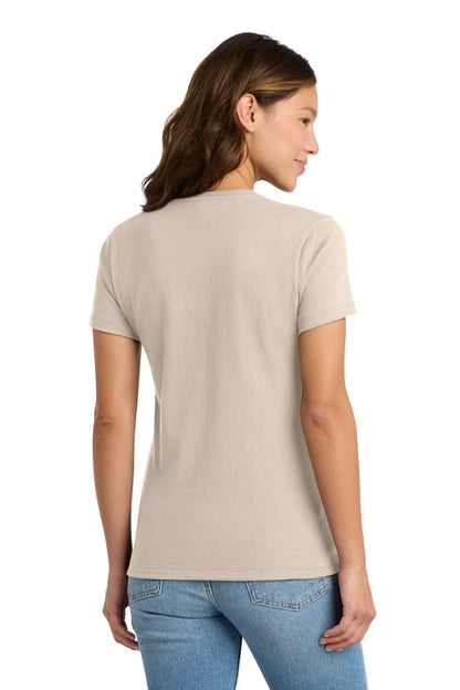 Custom Embroidered Port & Co T-Shirts  in Natural