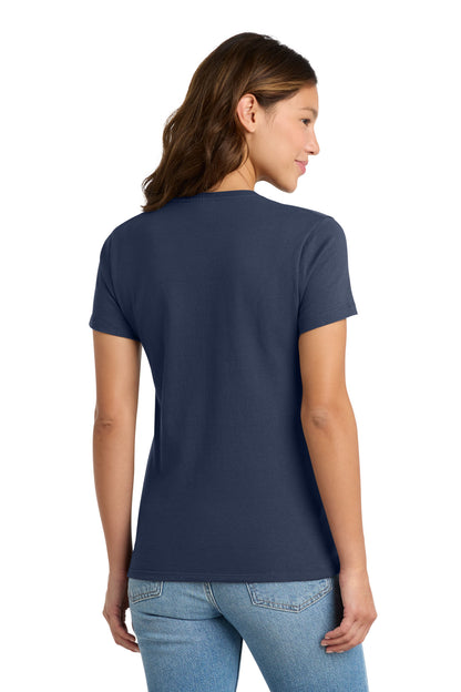 Custom Embroidered Port & Co T-Shirts  in Navy