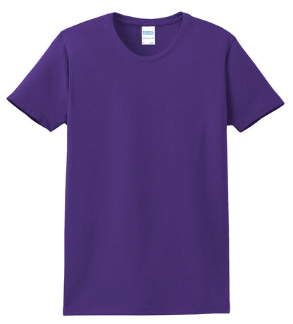 Custom Embroidered Port & Co T-Shirts  in Purple