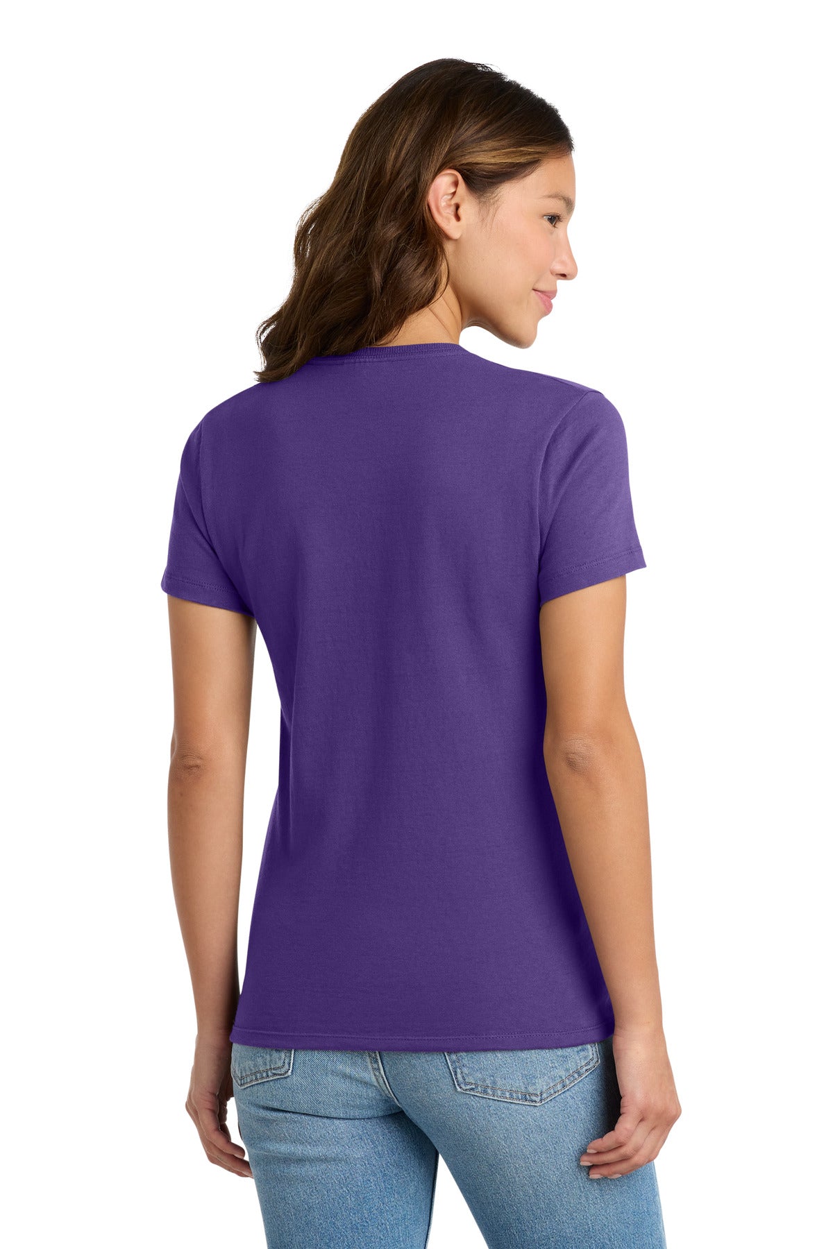 Custom Embroidered Port & Co T-Shirts  in Purple