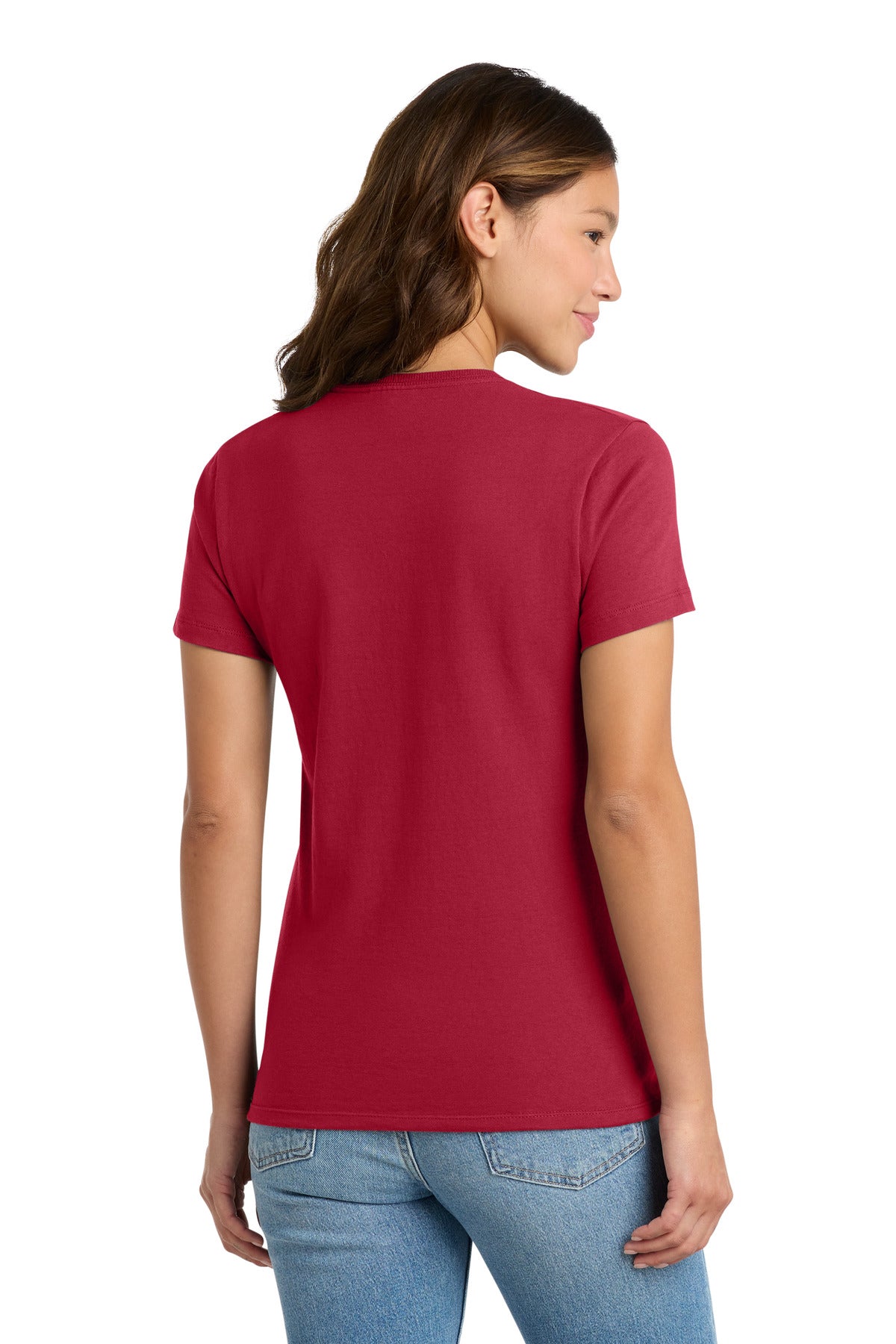 Custom Embroidered Port & Co T-Shirts  in Red